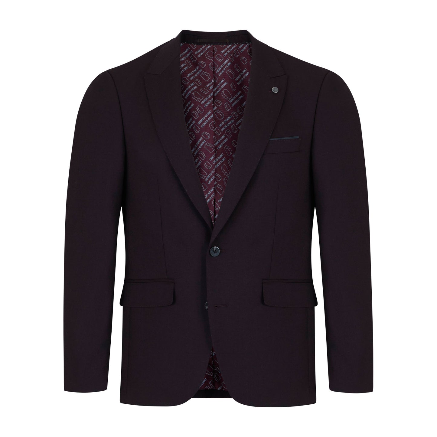 Remus Uomo 42051 69 Wine Tapered Jacket
