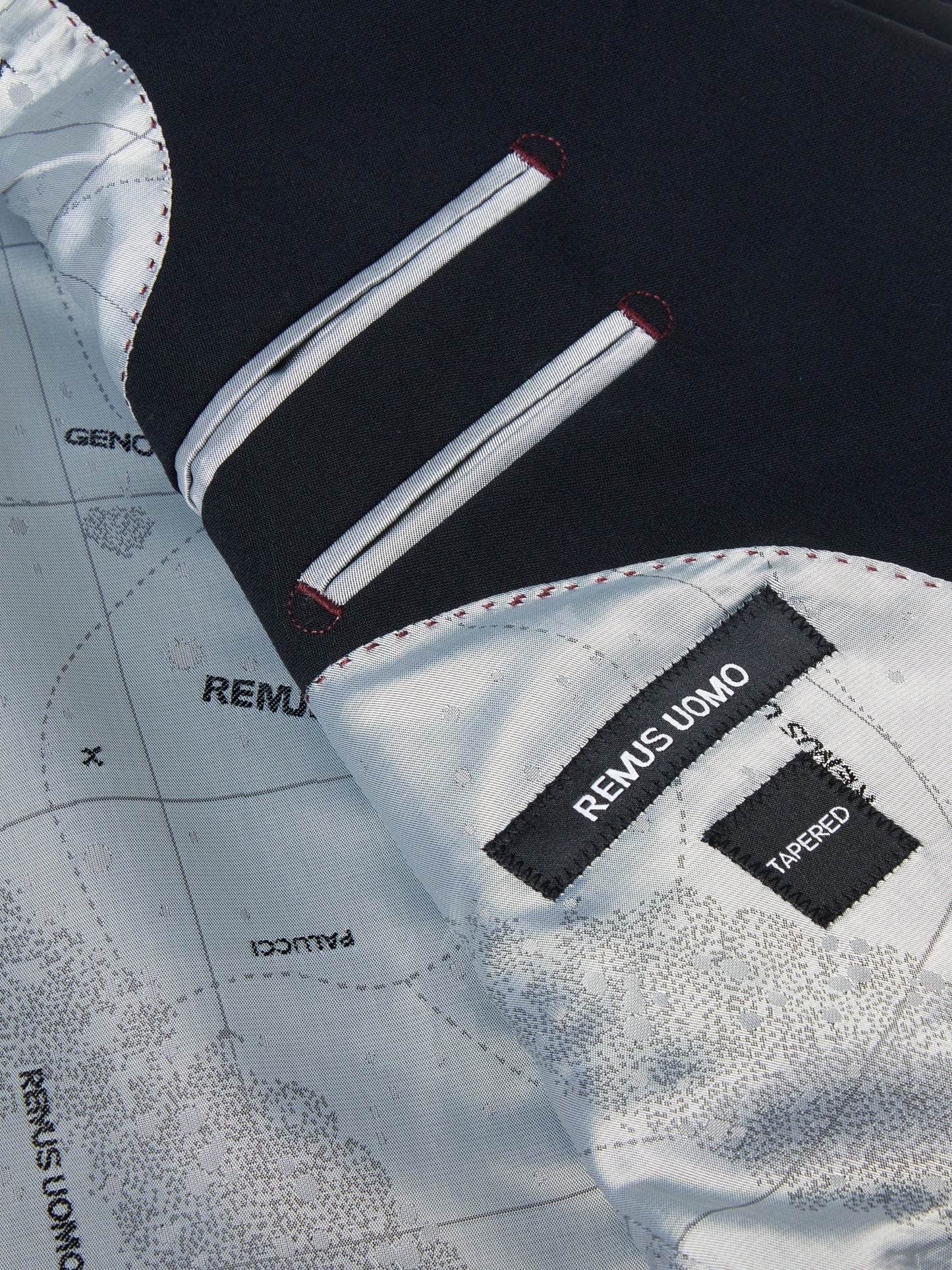 Remus Uomo 44770 00 Black Slim Suit Jacket