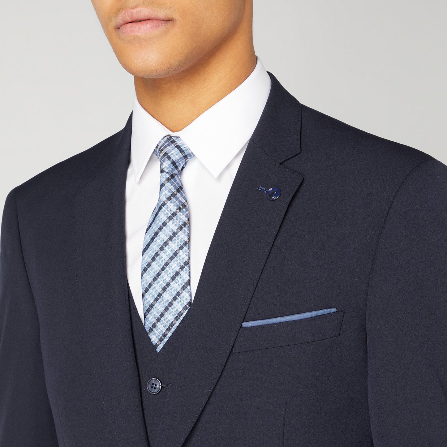Remus Uomo 51770 79 Dark Navy Tapered Suit Waistcoat