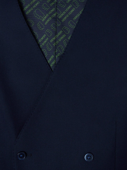Remus Uomo 51880D 78 Navy Double Breasted Slim Suit Waistcoat