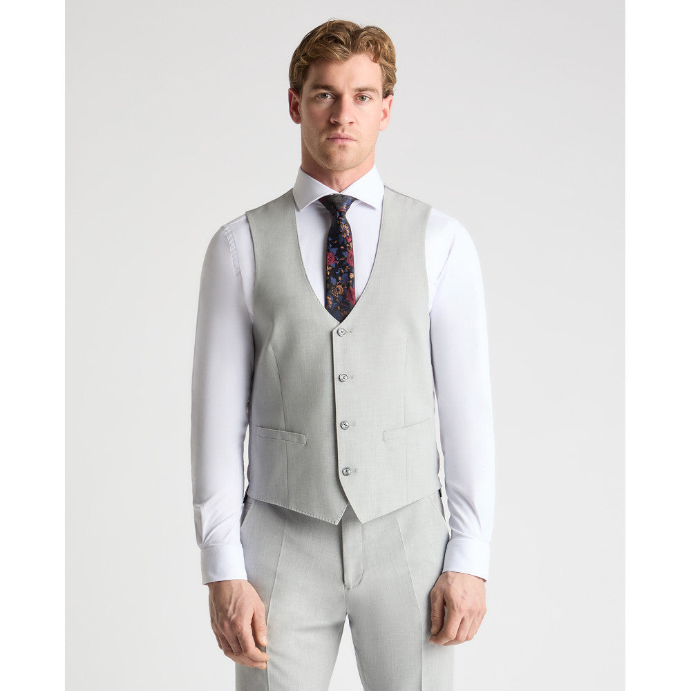Remus Uomo 51880 03 Light Grey Slim Suit Waistcoat