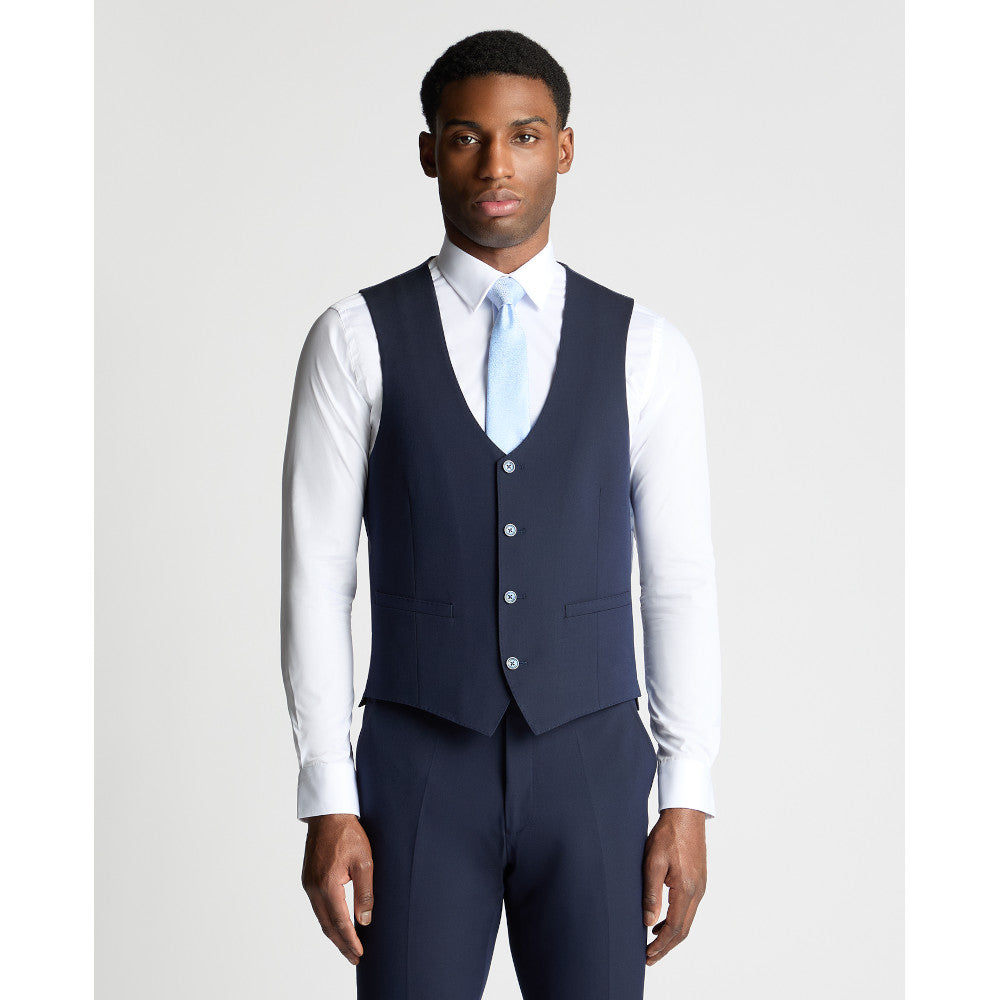 Remus Uomo 51880 78 Waistcoat Navy Slim