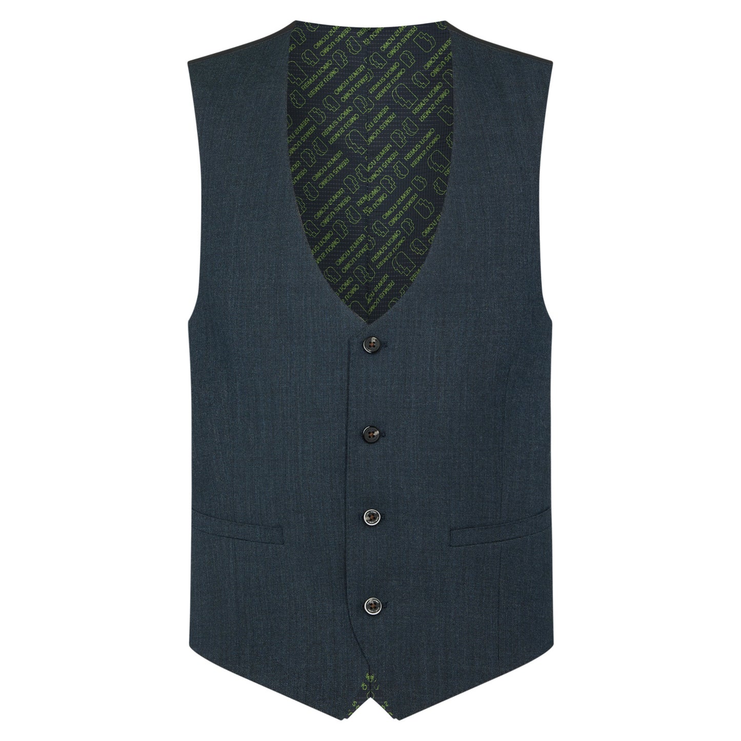 Remus Uomo 52051 29 Dark Blue Tapered Waistcoat