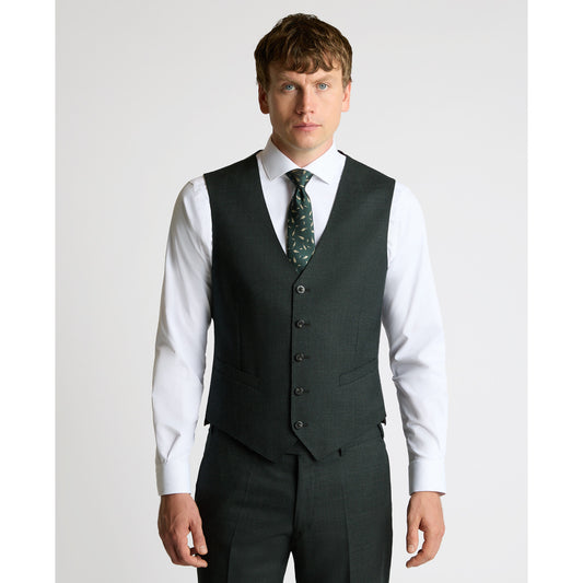 Remus Uomo 52051 39 Dark Green Tapered Waistcoat