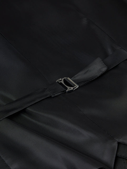 Remus Uomo 52162 00 Black Slim Suit Waistcoat