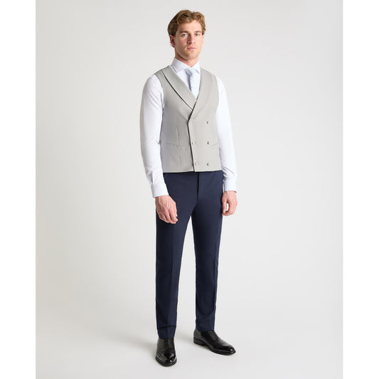 Remus Uomo 52169D 03 Waistcoat Light Grey Db Slim