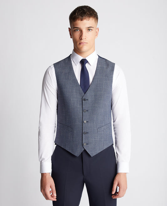 Remus Uomo 52227 28 Slate Blue Tapered Suit Waistcoat