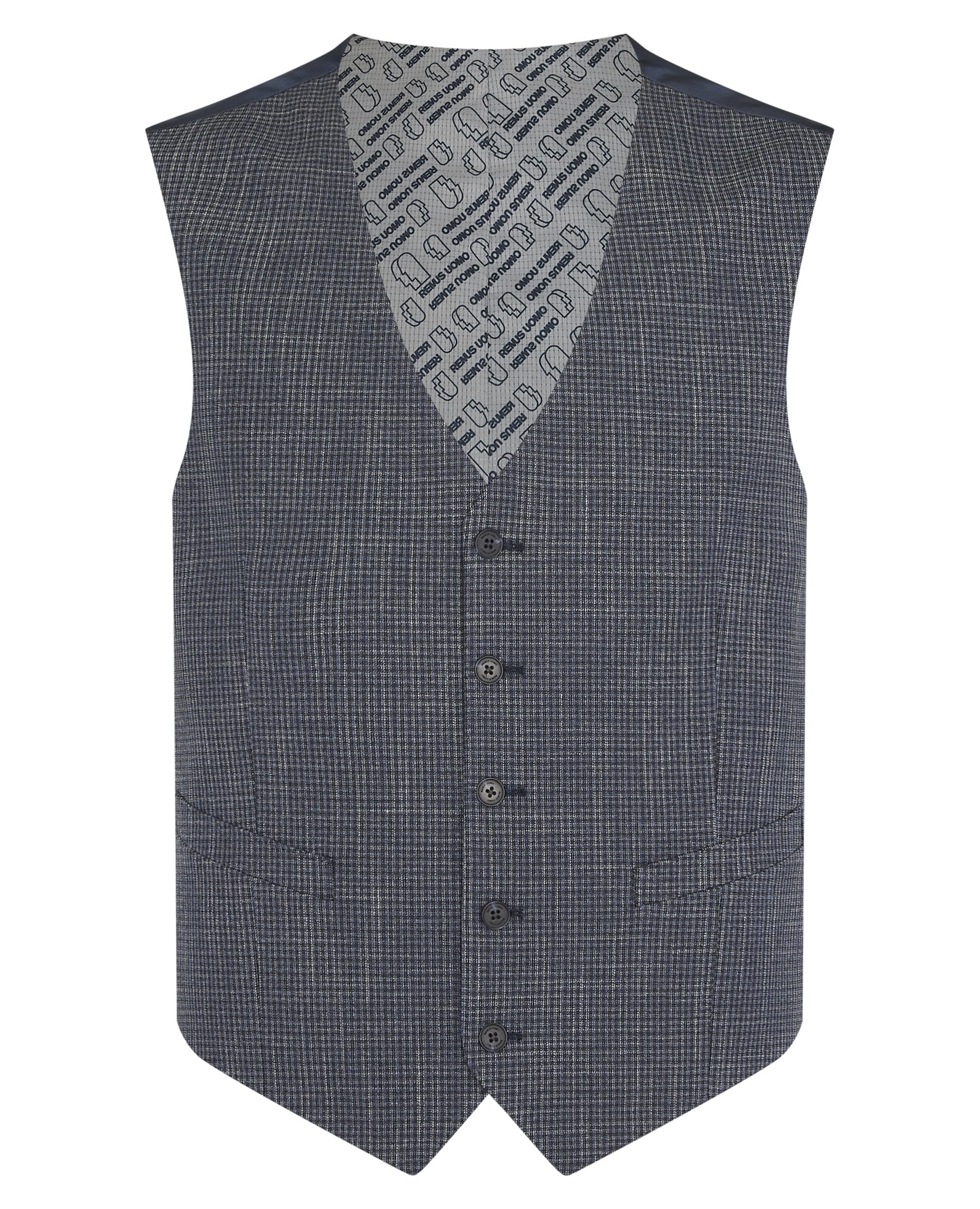 Remus Uomo 52227 28 Slate Blue Tapered Suit Waistcoat