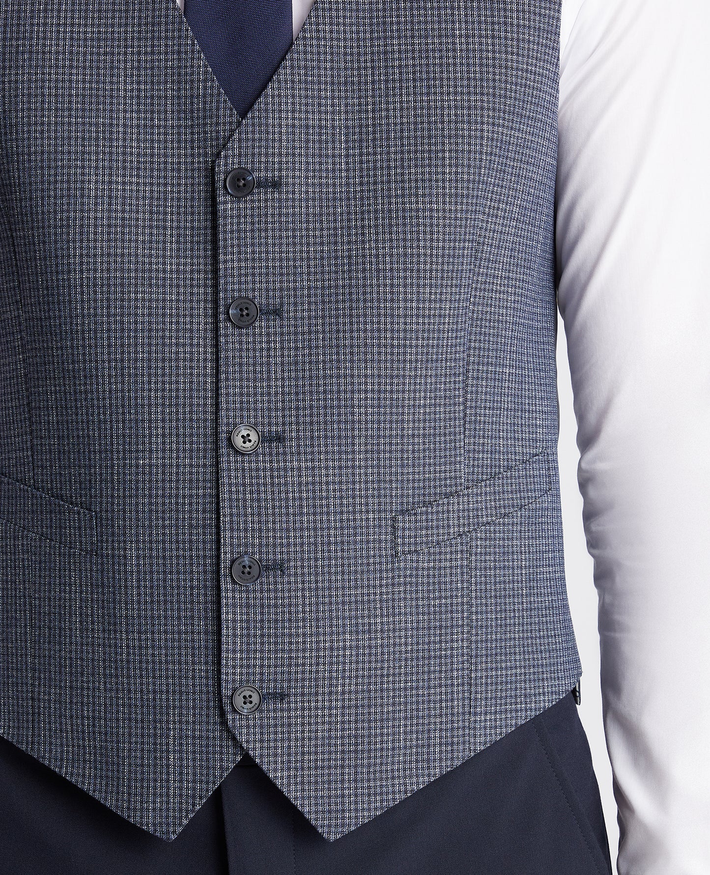 Remus Uomo 52227 28 Slate Blue Tapered Suit Waistcoat