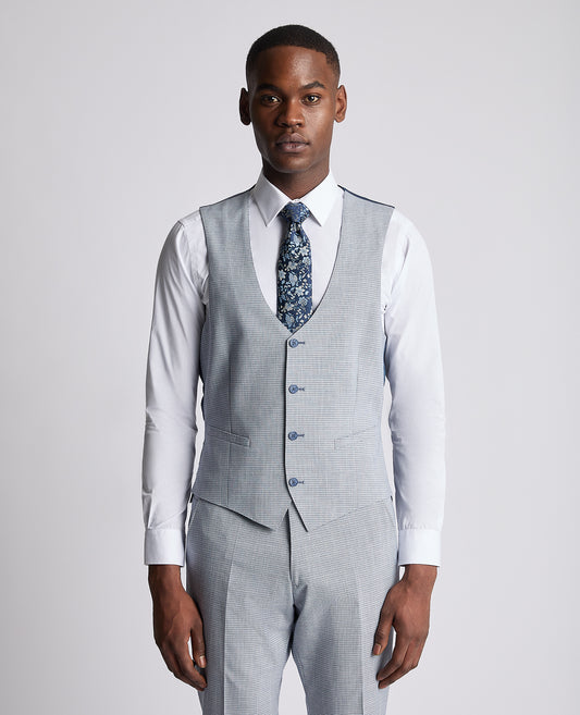 Remus Uomo 52253 22 Light Blue Tapered Petro Suit Waistcoat
