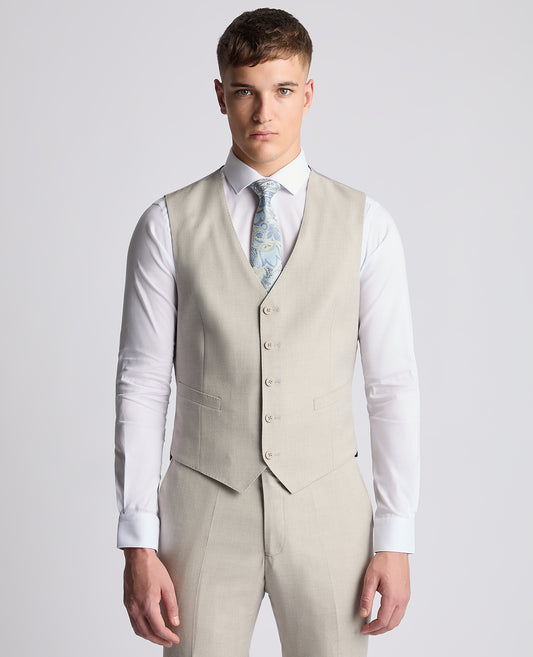 Remus Uomo 52260 92 Stone Tapered Suit Waistcoat