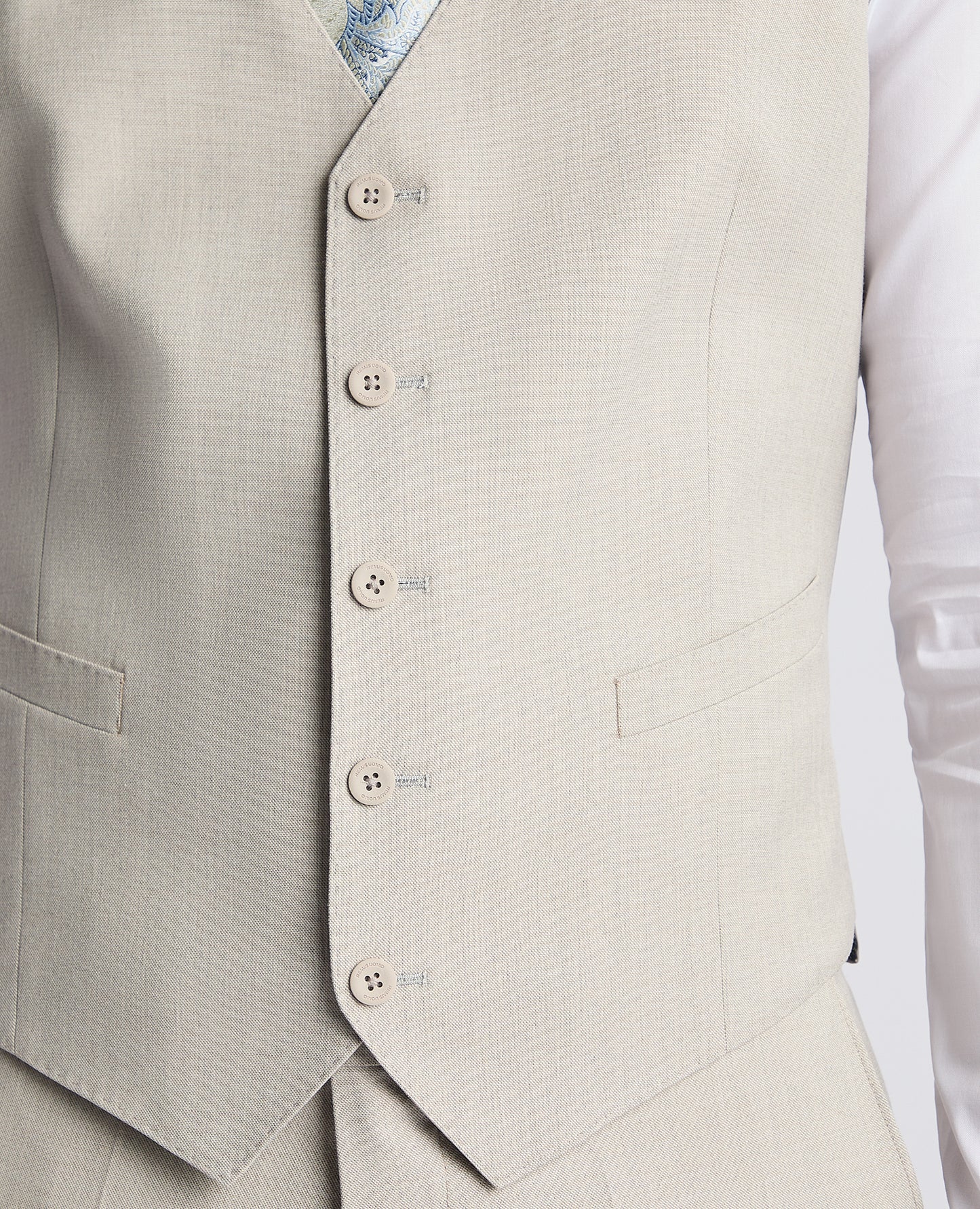 Remus Uomo 52260 92 Stone Tapered Suit Waistcoat