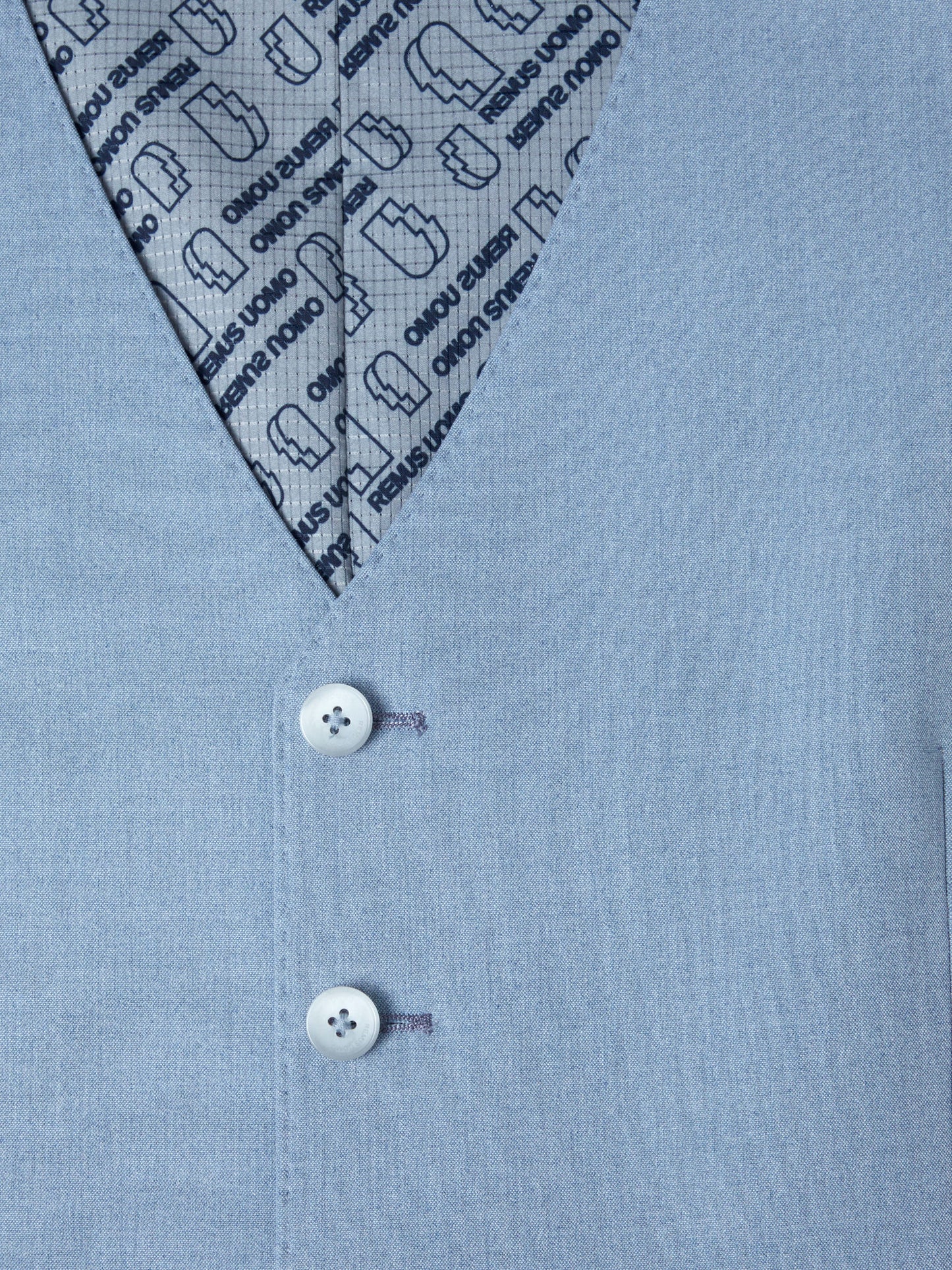 Remus Uomo 52277 23 Blue Tapered Suit Waistcoat