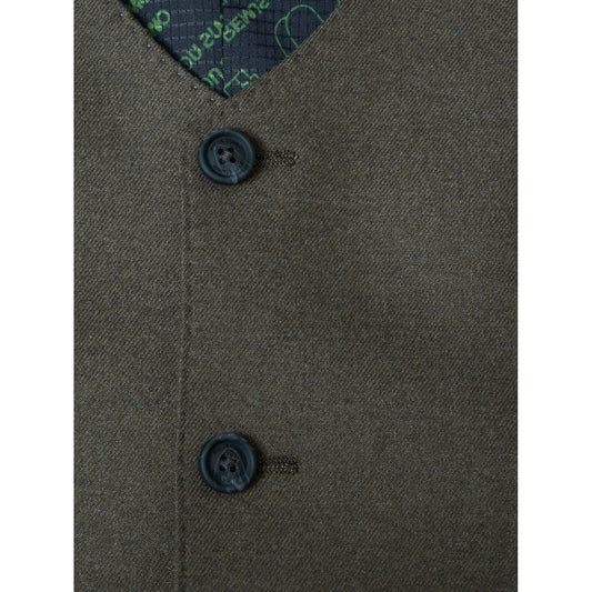 Remus Uomo 52280 36 Khaki Slim Waistcoat