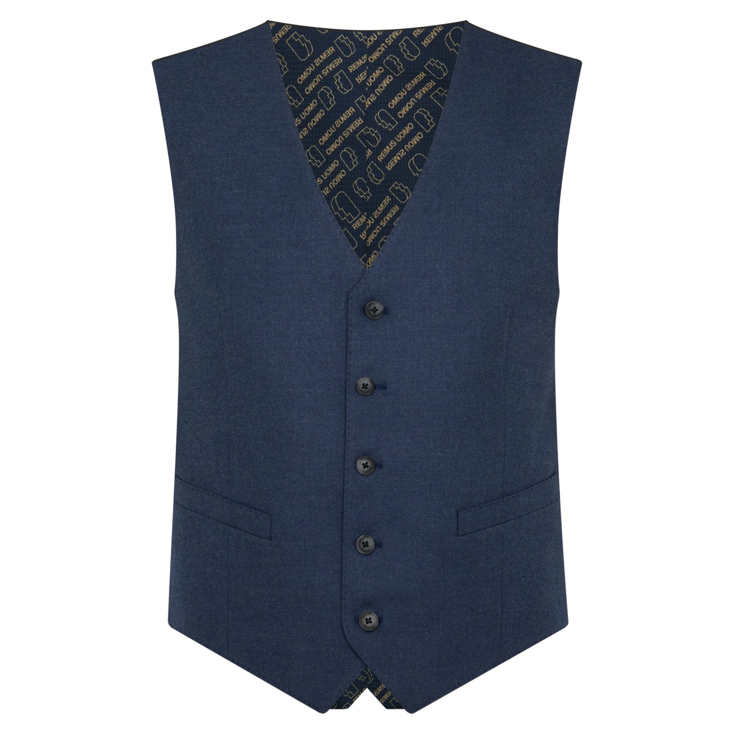 Remus Uomo 52282 26 Blue Tapered Waistcoat
