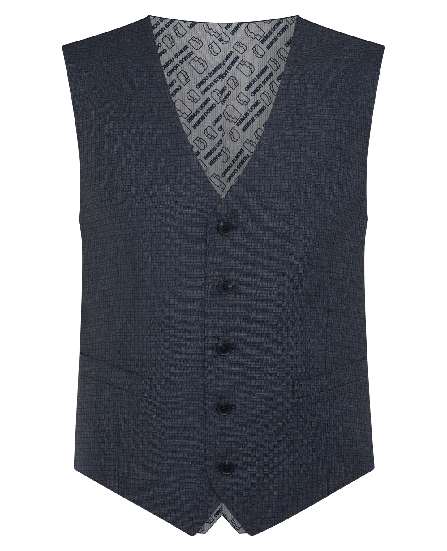 Remus Uomo 52283 27 Dark Blue Massa Waistcoat
