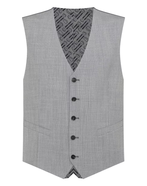 Remus Uomo 52708 22 Waistcoat Light Blue/Grey Tapered