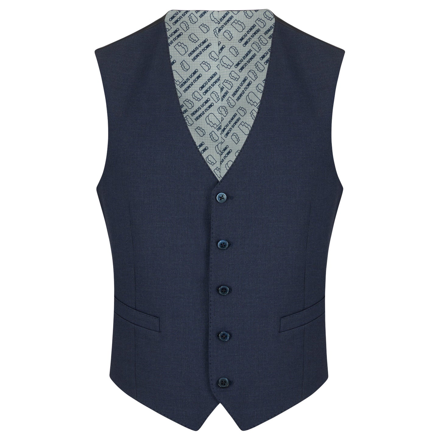 Remus Uomo 52711 78 Dark Navy Tapered Waistcoat