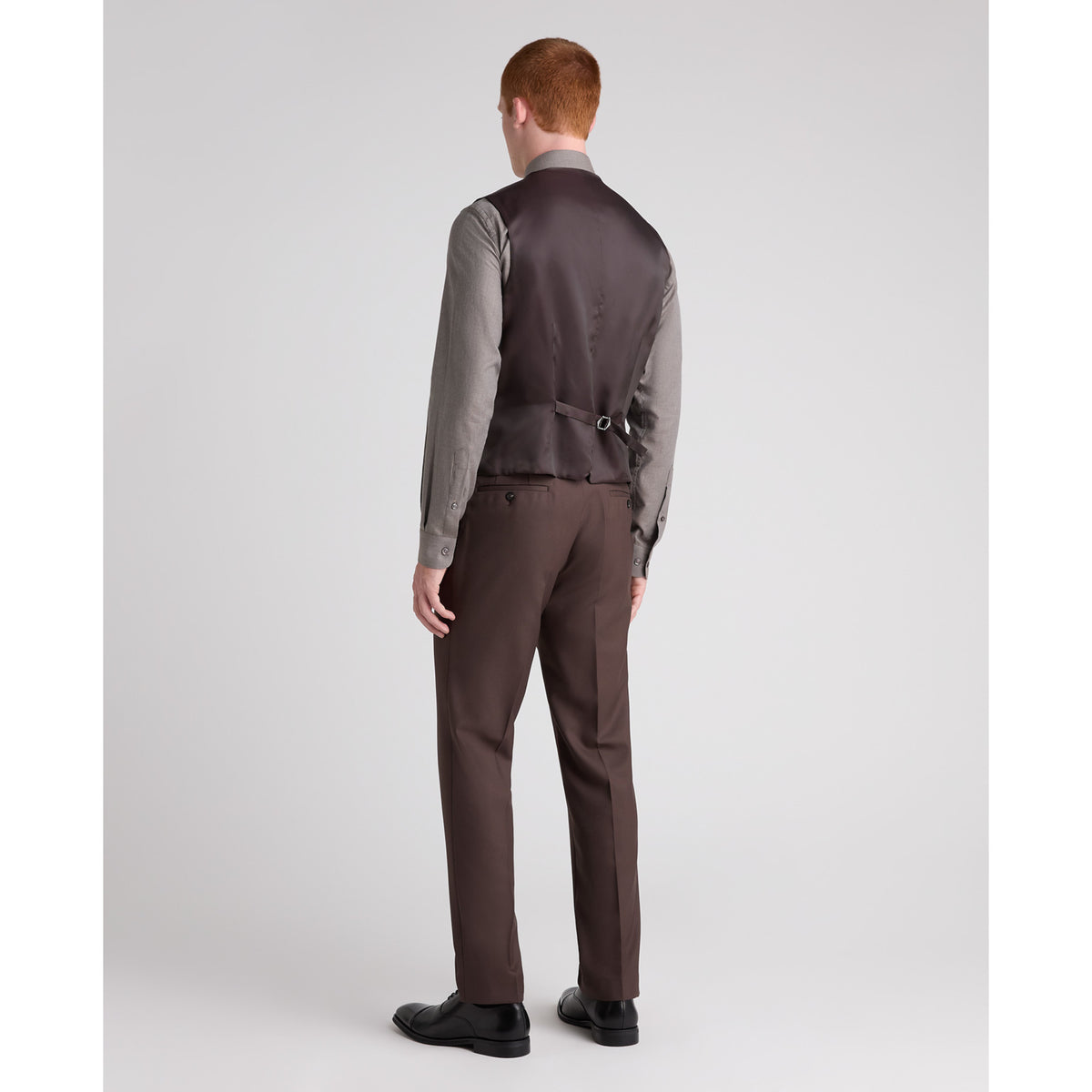 Remus Uomo 52741 47 Brown/Grey Waistcoat Tapered