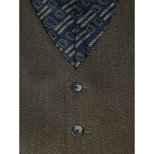 Remus Uomo 52746 48 Chocolate Waistcoat Tapered