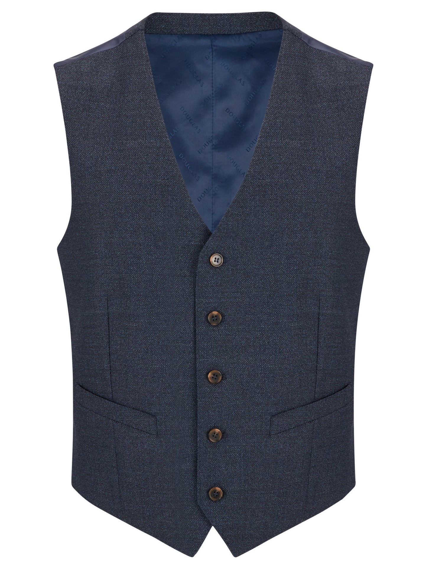 Douglas 55066 28 Slate Blue Romelo Suit Waistcoat