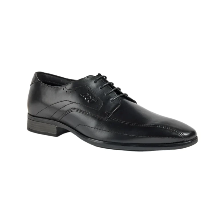 Pod Duke Black Tram Line Derby Shoe
