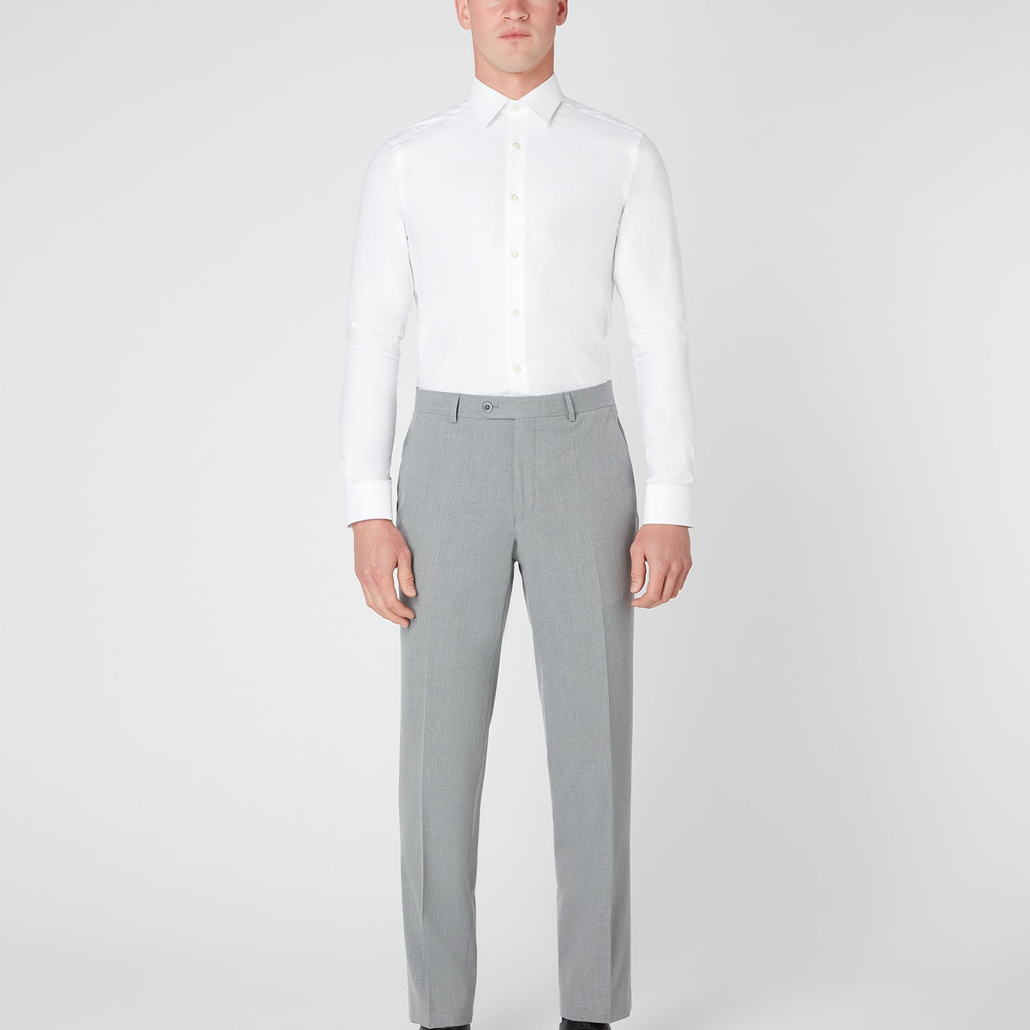 Remus Uomo 71770 05 Light Grey Tapered Suit Trouser