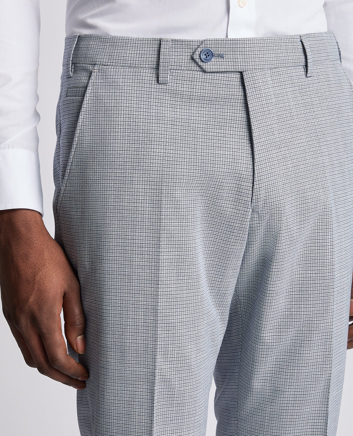 Remus Uomo 72253 22 Light Blue Tapered Petro Suit Trouser