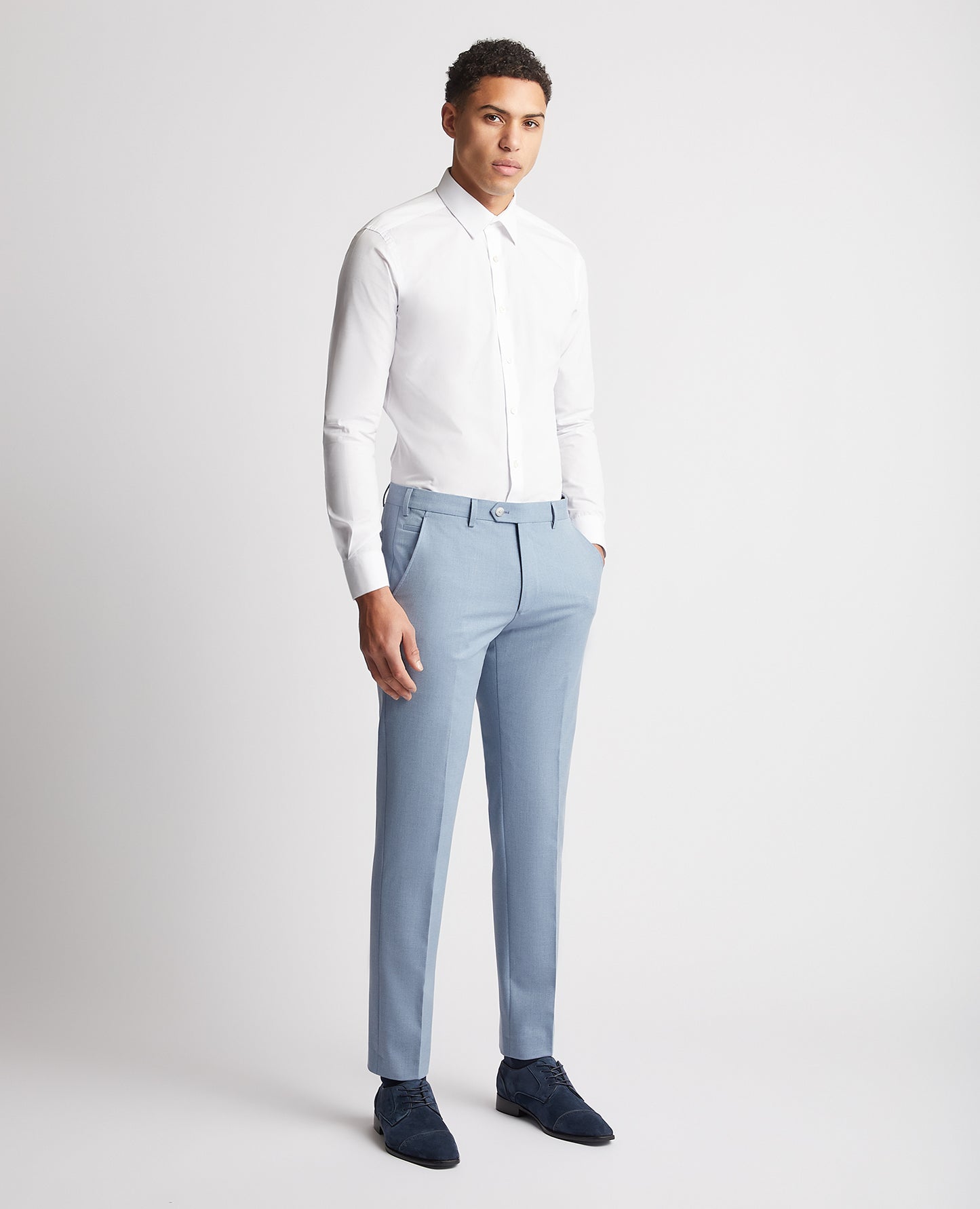 Remus Uomo 72277 23 Blue Tapered Suit Trouser