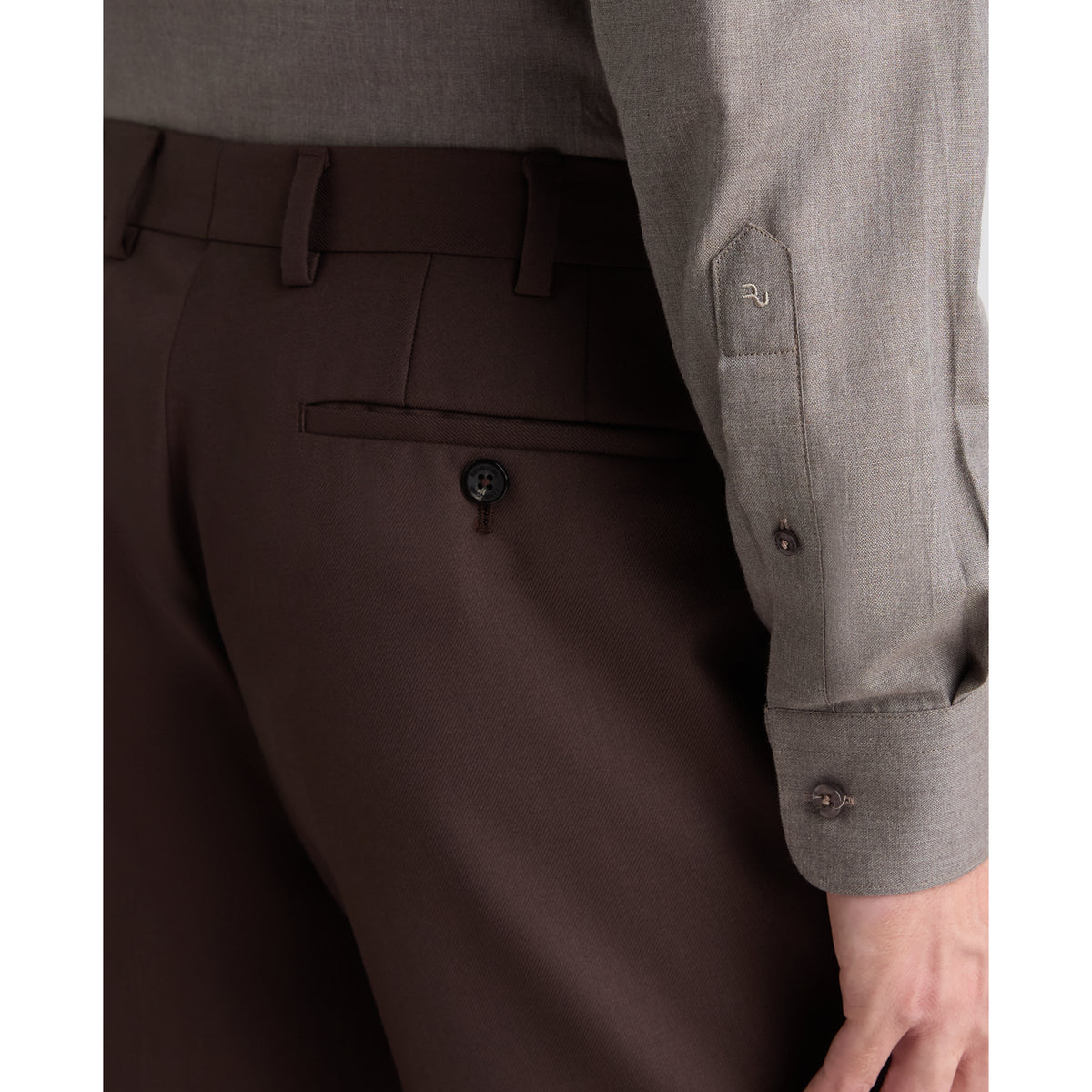 Remus Uomo 72741 47 Brown/Grey Trouser Tapered