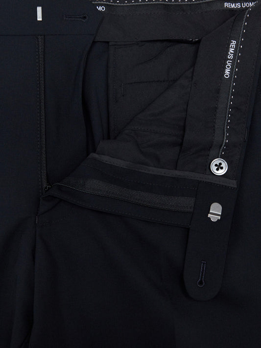 Remus Uomo 74770 00 Black Slim Suit Trouser