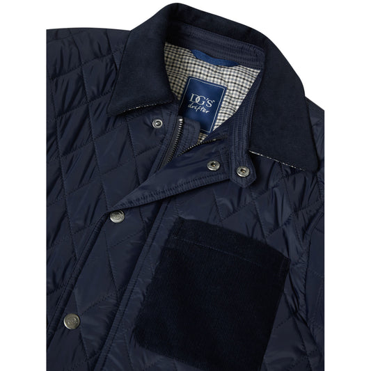 Drifter 80669 78 Navy Calder Quilted Jacket