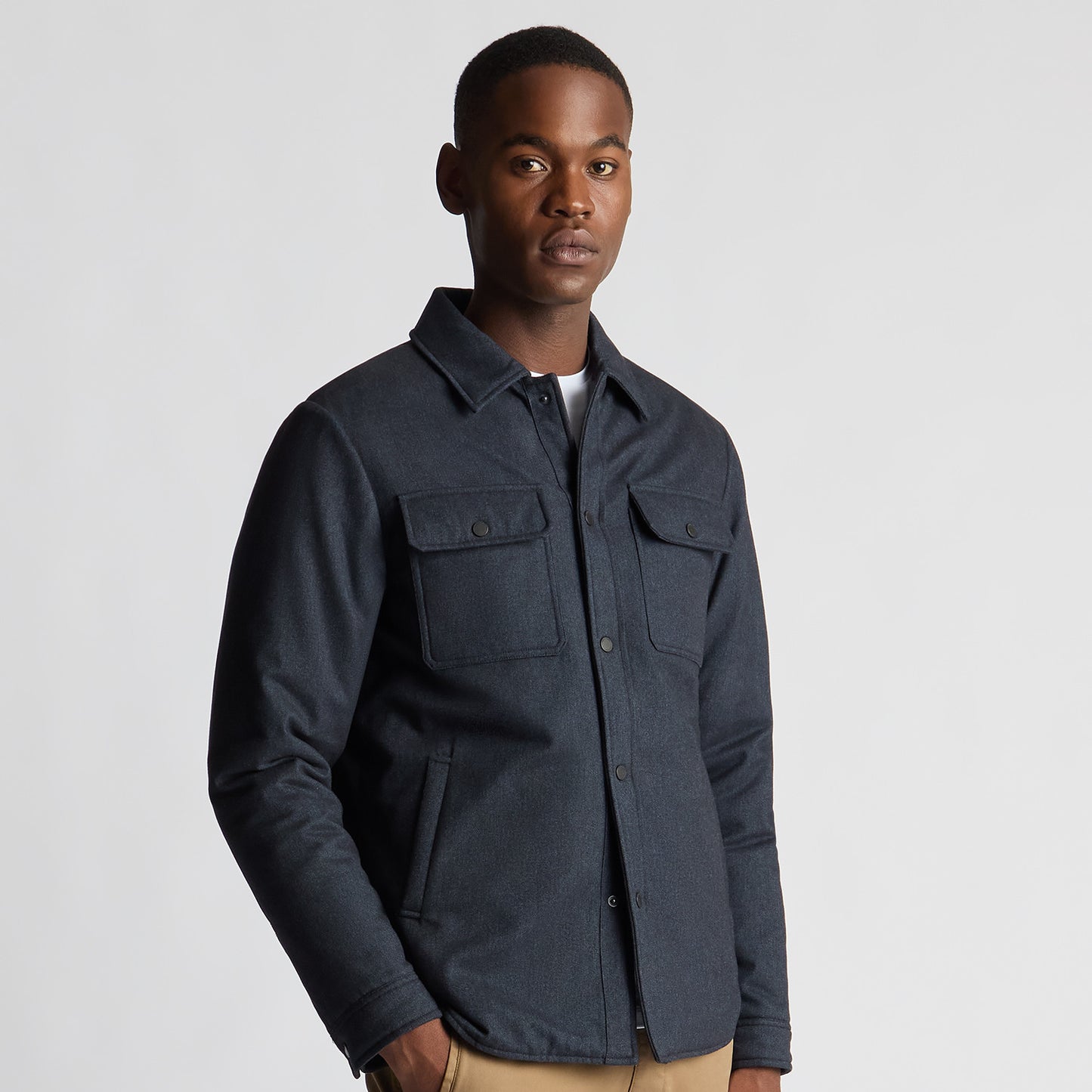 Remus Uomo 80708 28 Slate Blue Brayden Shirt Jacket