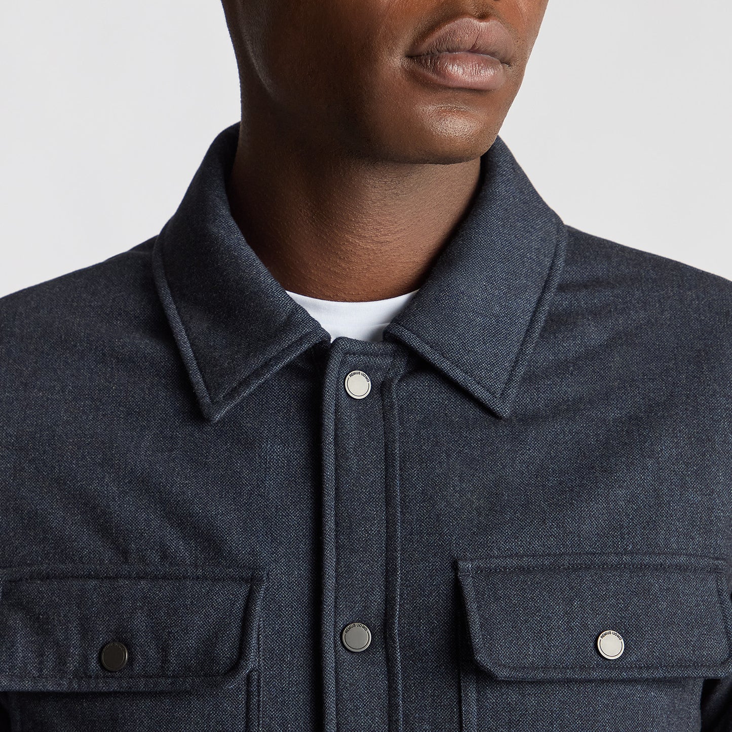 Remus Uomo 80708 28 Slate Blue Brayden Shirt Jacket