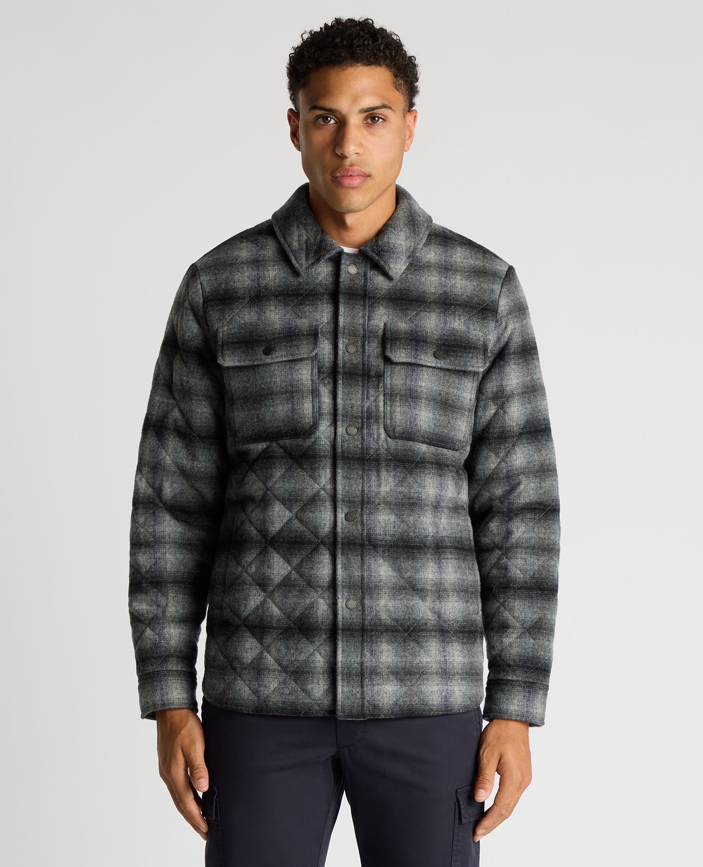 Remus Uomo 80709 78 Navy Griffin Quilted Jacket
