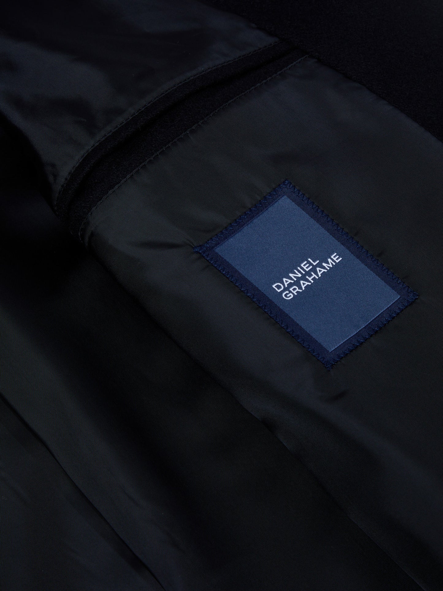 Daniel Grahame 90337 00 Black Osbourne Overcoat