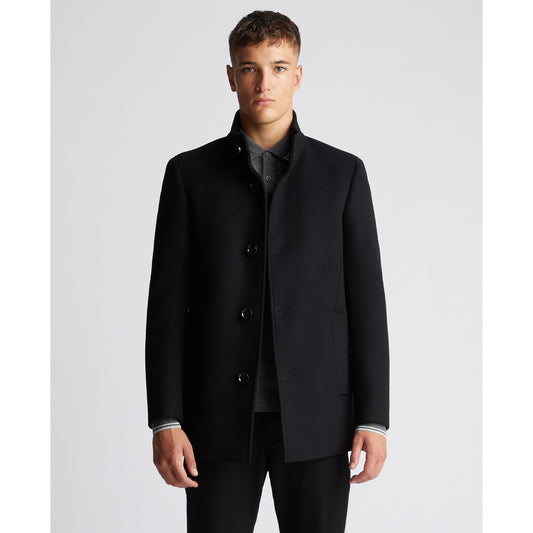 Remus Uomo 90374 00 Black Jonah Overcoat