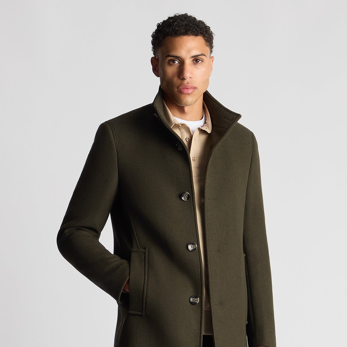 Remus Uomo 90374 37 Dark Lovat Jonah Overcoat