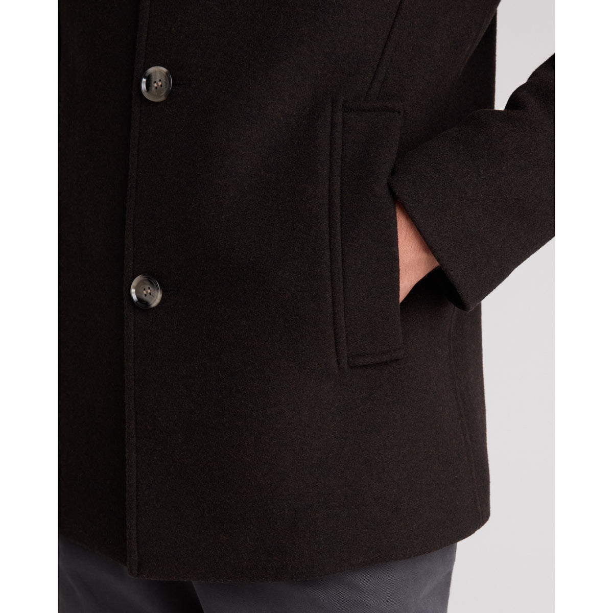 Remus Uomo 90374 49 Dark Chocolate Jonah Overcoat