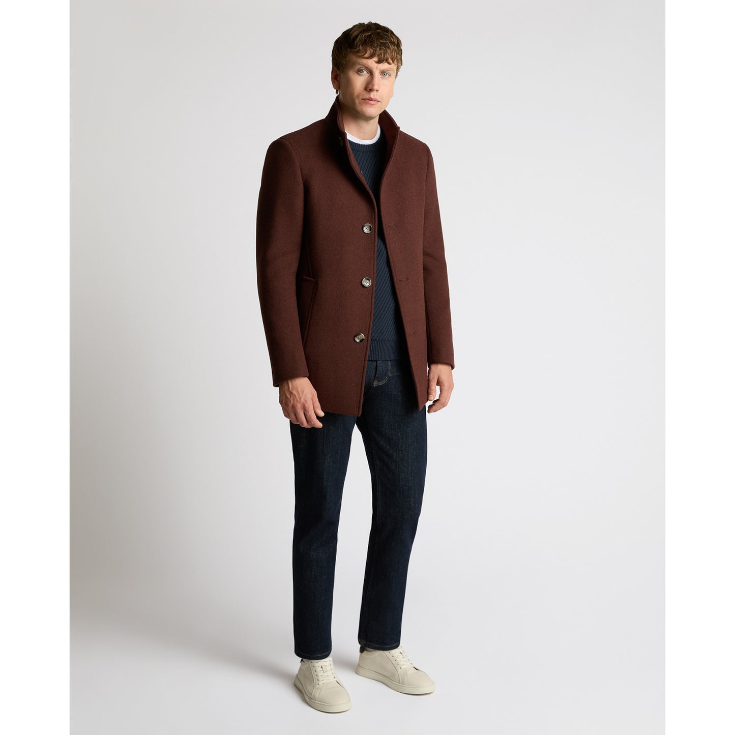 Remus Uomo 90374 68 Wine Jonah Overcoat