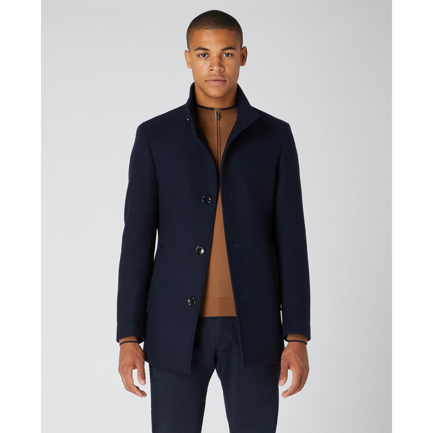 Remus Uomo 90374 79 Navy Jonah Overcoat