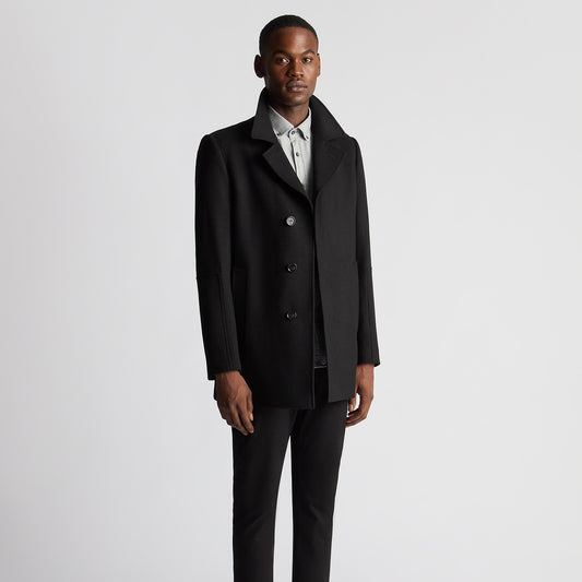 Remus Uomo 90700 00 Black Lochlan Overcoat
