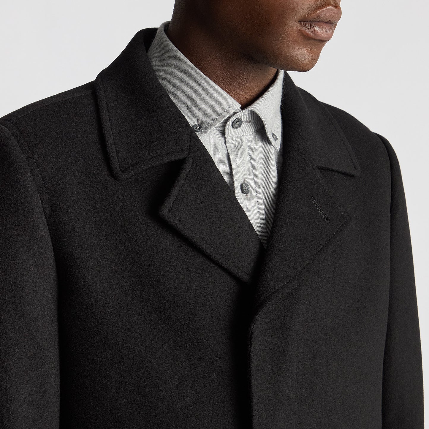Remus Uomo 90700 00 Black Lochlan Overcoat