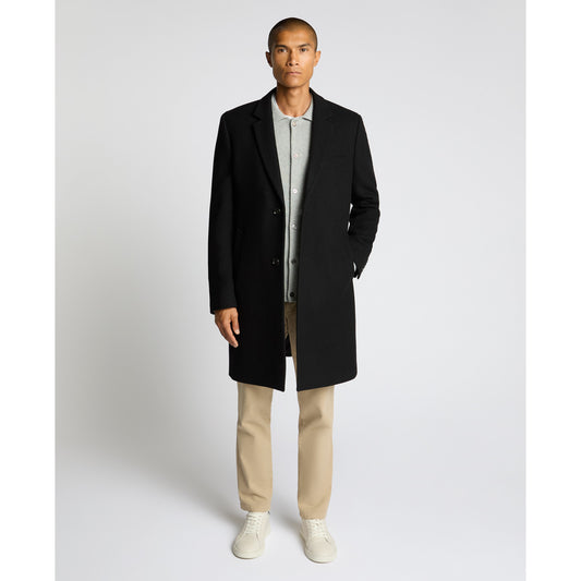 Remus Uomo 90701 00 Black Kayden Overcoat
