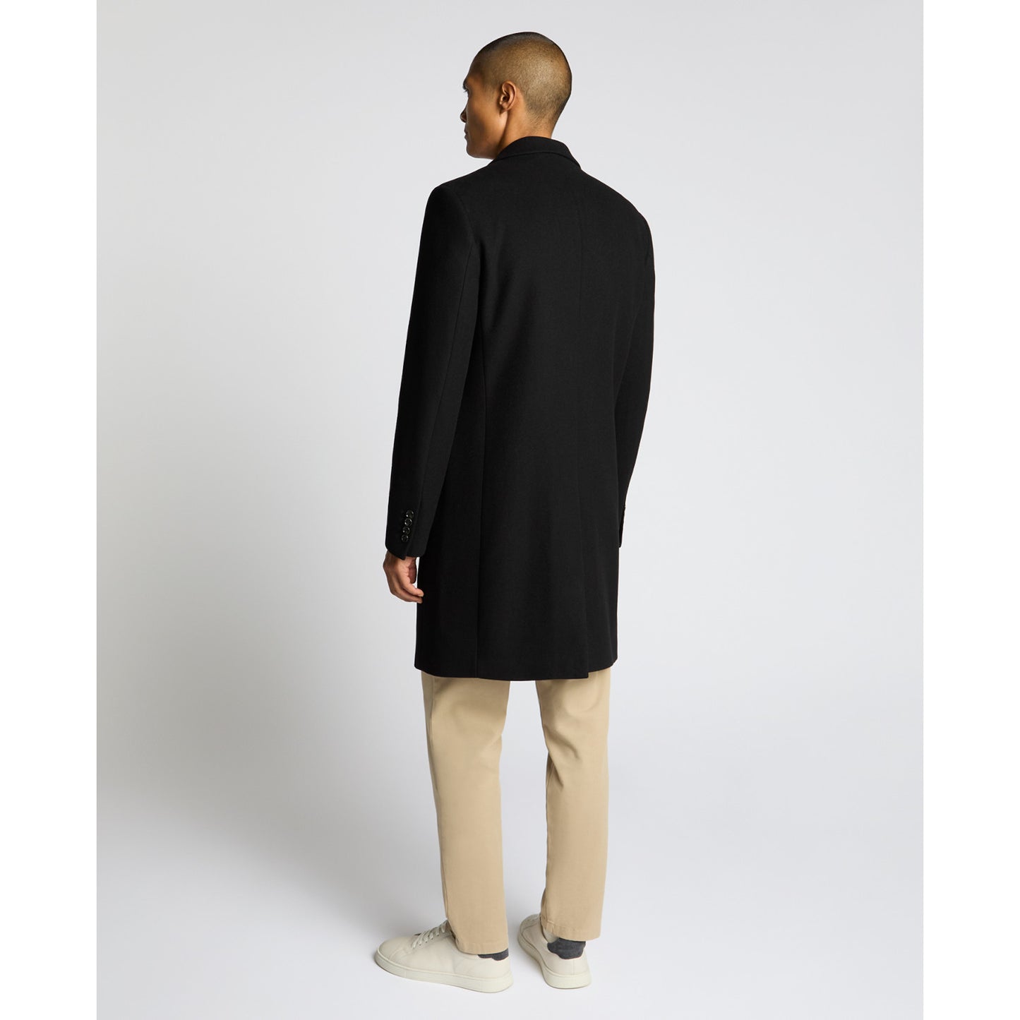 Remus Uomo 90701 00 Black Kayden Overcoat