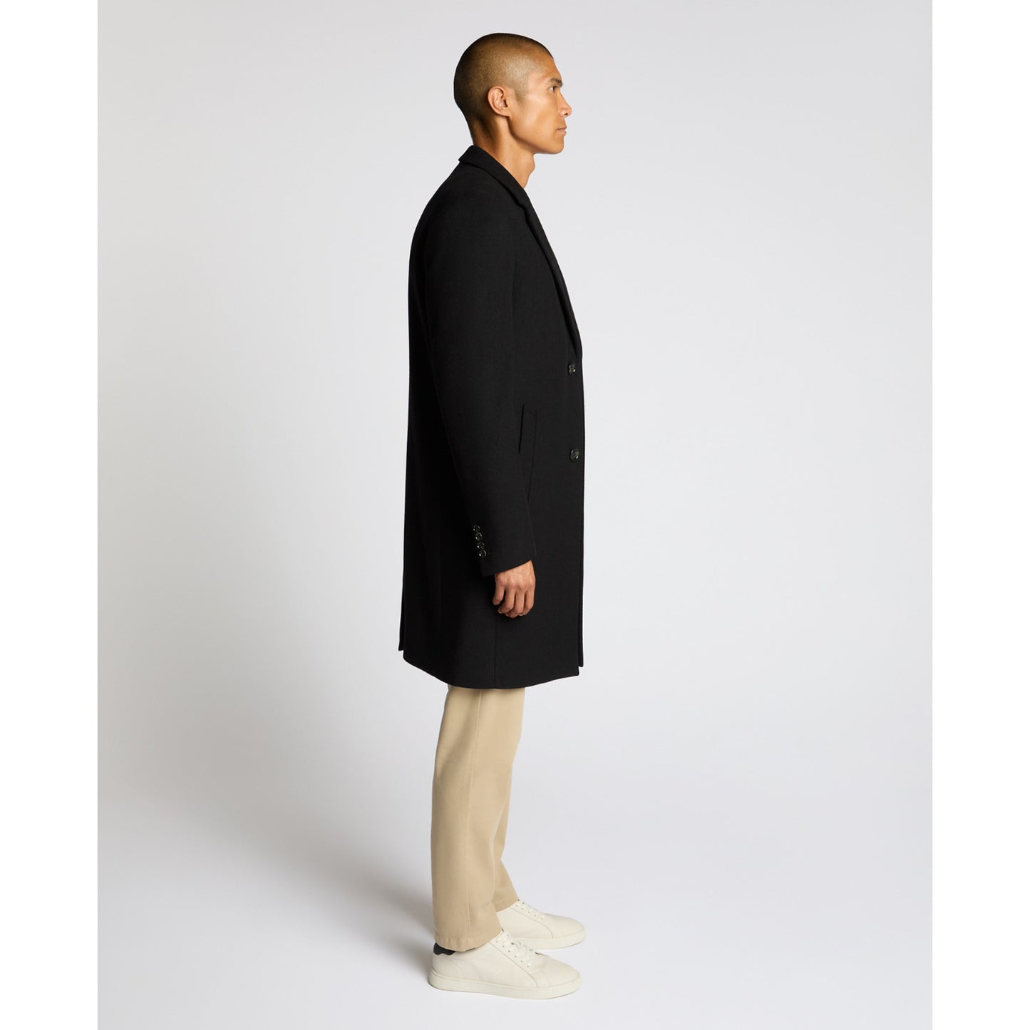 Remus Uomo 90701 00 Black Kayden Overcoat