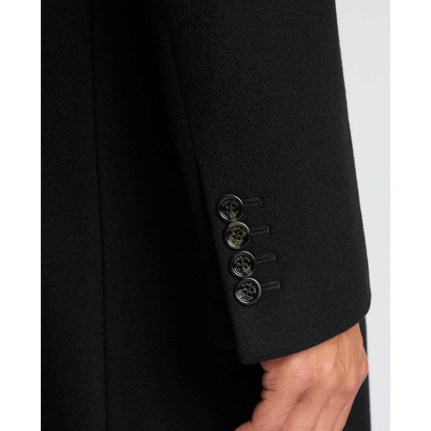 Remus Uomo 90701 00 Black Kayden Overcoat