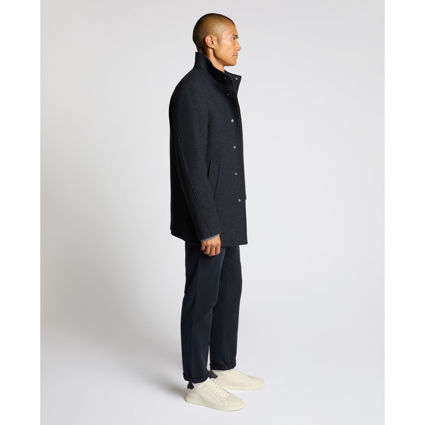 Remus Uomo 90711 29 Dark Blue/Black Jacob Overcoat