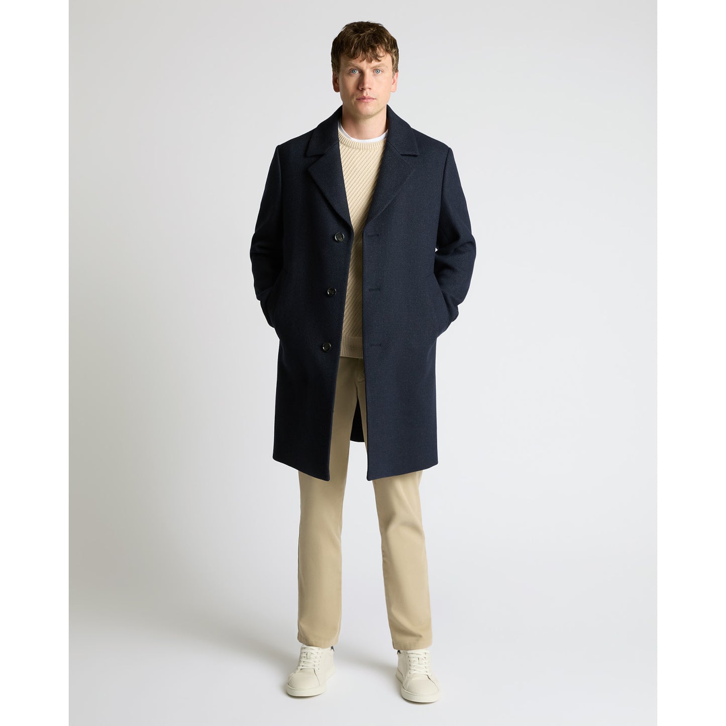 Remus Uomo 90712 78 Navy Dylan Overcoat