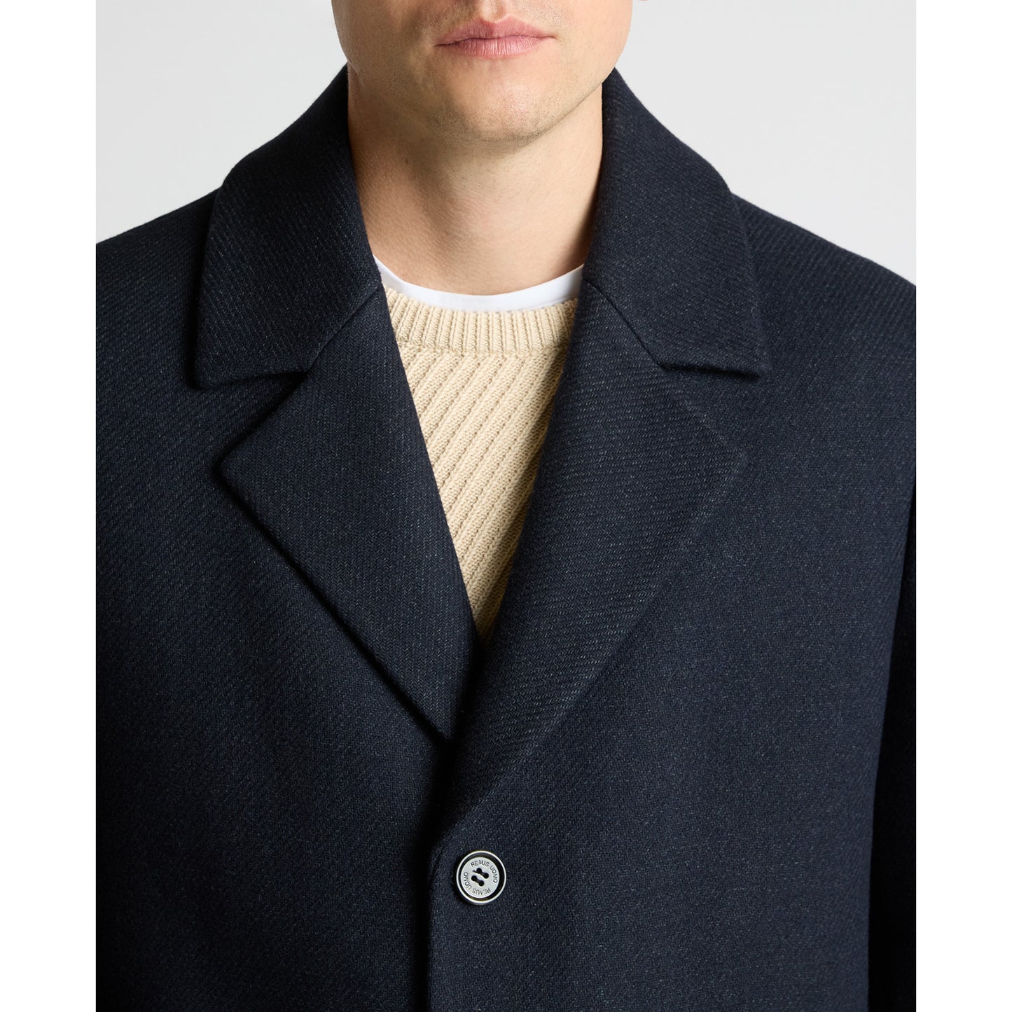 Remus Uomo 90712 78 Navy Dylan Overcoat